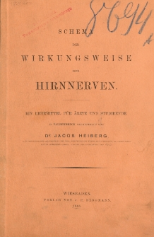 Schema der Wirkungsweise der Hirnnerven : ein Lehrmittel für Ärzte und Studirende in Farbendruck dargestellt